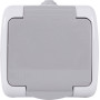 Розетка с заземлением наружная IP54 серый [s035066] E.NEXT e.aqua.1231.grg