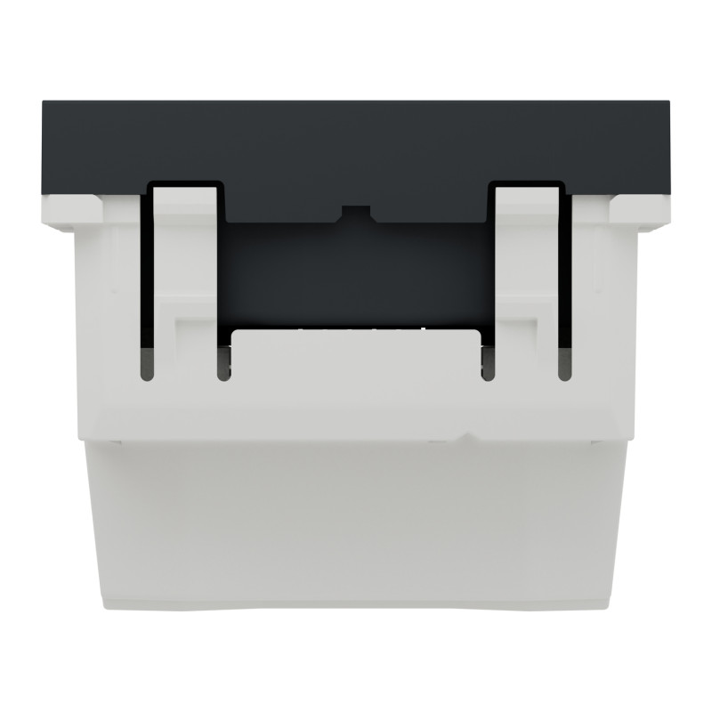 Розетка со шторками 16А Черный 45х45х37mm PC [NU303354] Unica New Schneider Electric