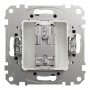 Концевая TV розетка 4 дБ черная [SDD114471] ABS-UV Sedna Design&Element Шнейдер Электрик