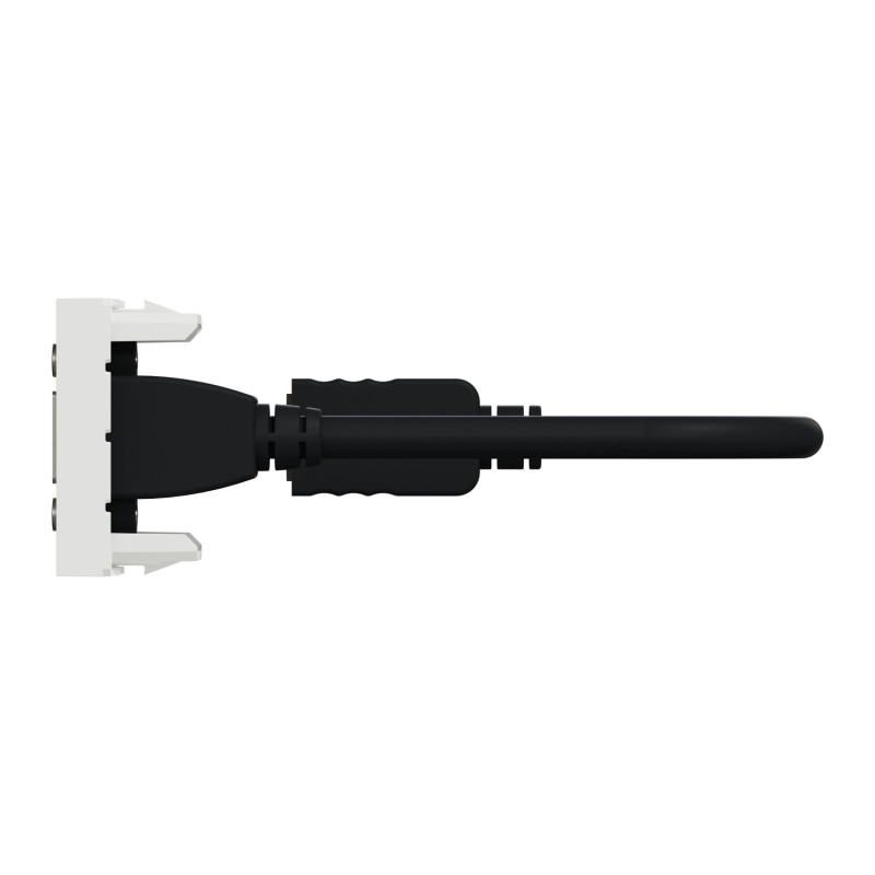 Розетка HDMI 1 модуль біла [NU343018] ABS-UV Unica New Шнейдер Електрік