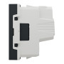 Розетка со шторками 16А Черный 45х45х37mm PC [NU303354] Unica New Schneider Electric