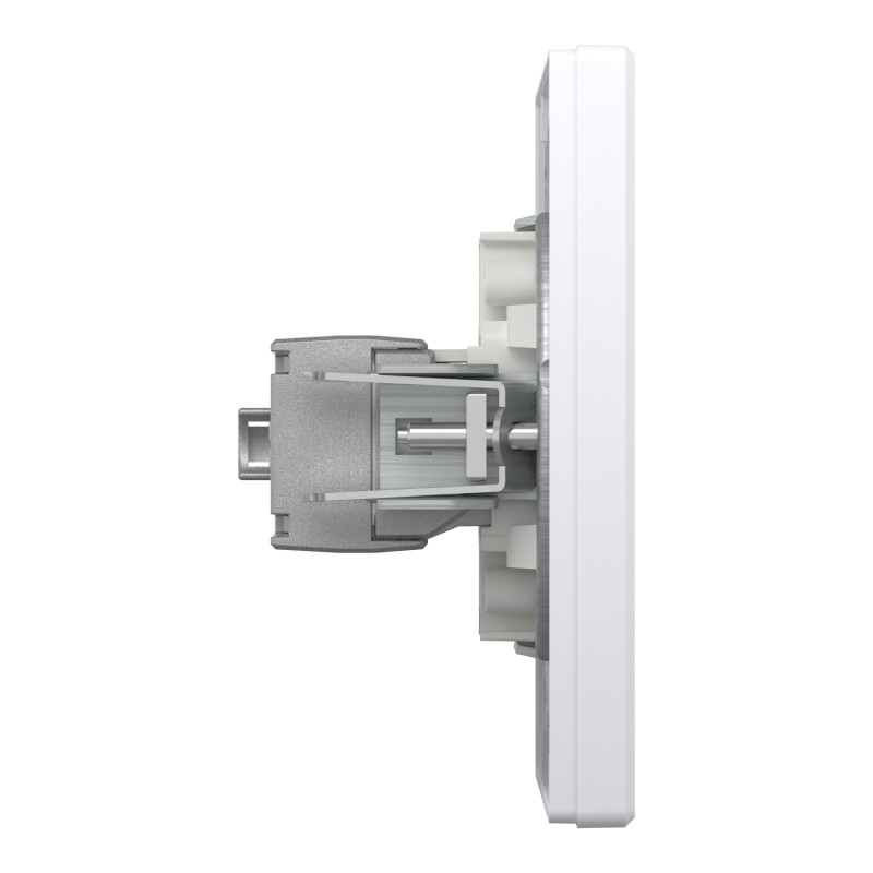 Розетка компьютерная с рамкой RJ45 STP кат.5Е Asfora белая ABS [EPH5000121] Шнейдер Электрик