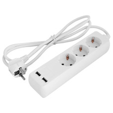 Удлинитель с usb-зарядкой 1.5м с з/к 3 гнезда без выключателя baby protect [s042128] e.es.3.1.5.z.b.2.usb E.NEXT
