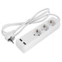 Удлинитель с usb-зарядкой 1.5м с з/к 3 гнезда без выключателя baby protect [s042128] e.es.3.1.5.z.b.2.usb E.NEXT
