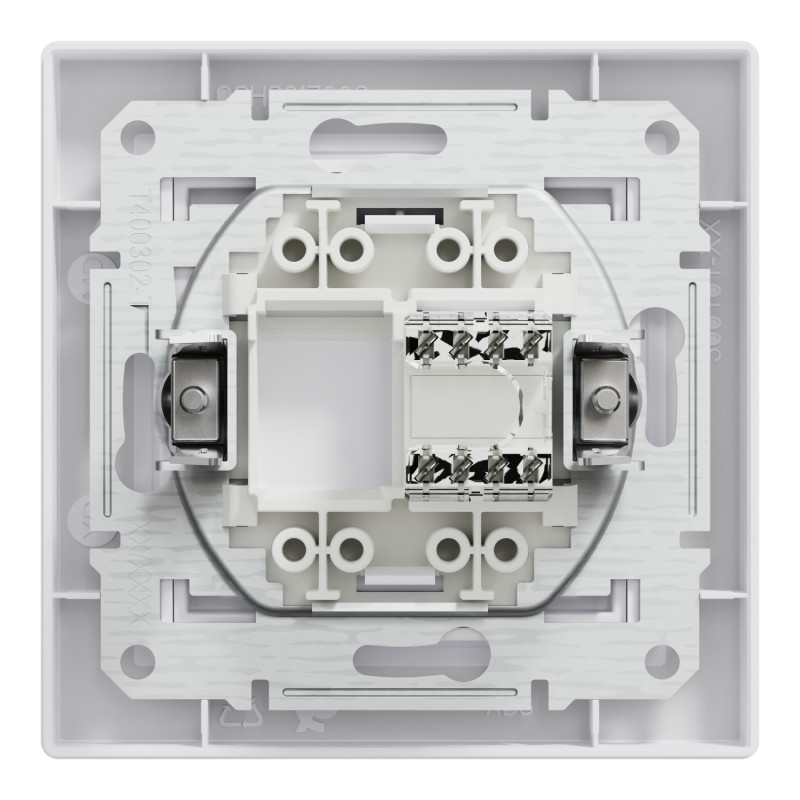 Розетка комп'ютерна з RJ45 UTP кат.5Е Asfora біла ABS [EPH4300121] Шнейдер Електрік