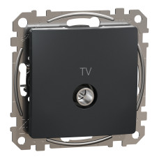 Концевая TV розетка 4 дБ черная [SDD114471] ABS-UV Sedna Design&Element Шнейдер Электрик
