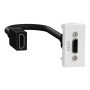 Розетка HDMI 1 модуль біла [NU343018] ABS-UV Unica New Шнейдер Електрік