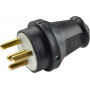 Вилка 25А 3Р+PE IP44 каучуковая [A0250010003] АСКО