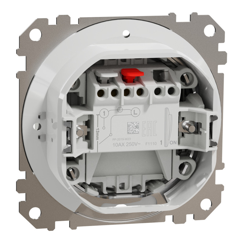 Одноклавишный выключатель IP44 Белый 73х73х38mm ABS-UV [SDD211101] Sedna Design & Elements Schneider Electric