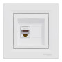 Розетка комп'ютерна з RJ45 UTP кат.5Е Asfora біла ABS [EPH4300121] Шнейдер Електрік