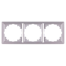 Рамка 3-постовая 223х81х9,5мм алюминий [ins0040091] E.NEXT e.lux.10064L.3.fr.aluminium