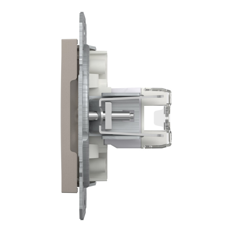 Розетка компьютерная RJ45 UTP кат.5Е Asfora бронза ABS [EPH4400169] Шнейдер Электрик