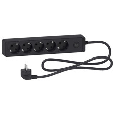 Удлинитель 1.5м с з/к 5 гнезд [ST9451B] UNICA EXTEND Schneider Electric