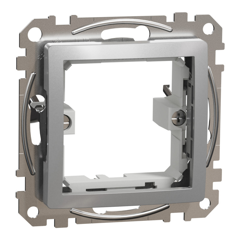 Адаптор 45х45 для Unica New алюміній 42х73х73mm ABS-UV [SDD113905] Sedna Design & Elements Schneider Electric