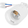 Патрон E27 підвісний з шнуром 15см 78х37mm пластик білий [s9100057] e.lamp socket pendant..E27.pl.white E.NEXT