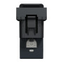 Розетка компьютерная RJ45 категория 6STP 1 модуль антрацит [NU341654] ABS-UV Unica New Шнейдер Электрик