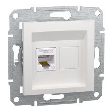 Розетка RJ45 ASFORA 71x71x38mm белый [EPH4370121] Schneider Electric