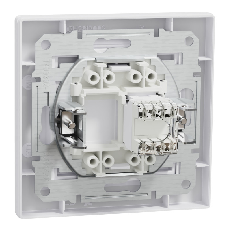 Розетка комп'ютерна з RJ45 UTP кат.5Е Asfora біла ABS [EPH4300121] Шнейдер Електрік
