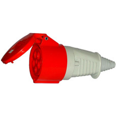 Силовая розетка 3P+N+PE 16А 400В переносная IP44 красная [2622-326] E.NEXT