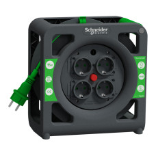 Удлинитель на катушке 15м кабель 3х1,5 мм² 4 гнезда IP20 [IMT33137] Thorsman Schneider Electric
