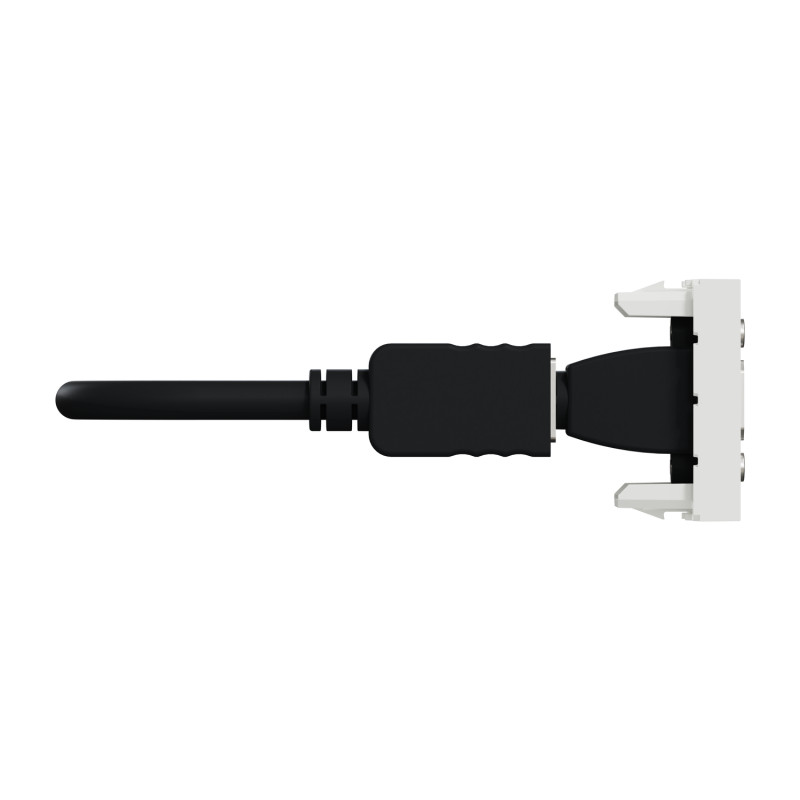 Розетка HDMI 1 модуль біла [NU343018] ABS-UV Unica New Шнейдер Електрік