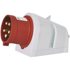 Силовая вилка 3P+N+PE 32А 400В стационарная IP44 красная [4482063] EP-3253 ETI