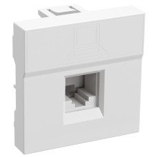 Розетка компьютерная RJ-45 UTP категория 5е белая [CKK-40D-RI2-K01] РКІ-20-00-П UEC