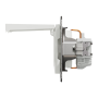 Розетка с ж/к и крышкой ASFORA 71x71x42mm белый [EPH3170121] Schneider Electric