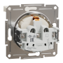 Розетка с ж/к и крышкой ASFORA 71x71x42mm кремовая [EPH3170123] Schneider Electric