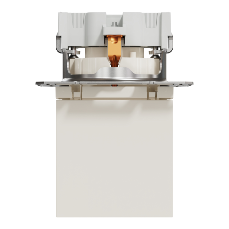 Розетка с ж/к и крышкой ASFORA 71x71x42mm кремовая [EPH3170123] Schneider Electric