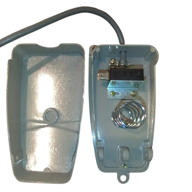 Вимикач ножний 5A 250V AC металевий з кабелем L=150мм сірий [p0810152] e.fs.02 E.NEXT