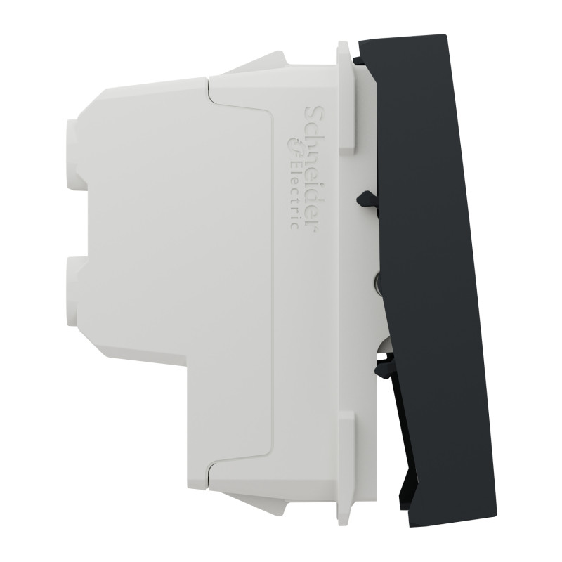 Выключатель 16А Черный 45х45х37,75mm ABS-UV [NU326254] Unica New Schneider Electric