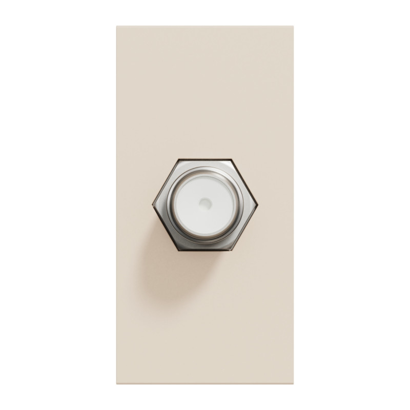 Розетка Coaxial F-type 1 модуль бежевая [NU346844] ABS-UV Unica New Шнейдер Электрик