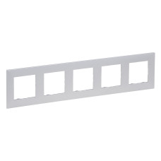 Рамка 5-постова NILOE STEP алюміній [863395] Legrand