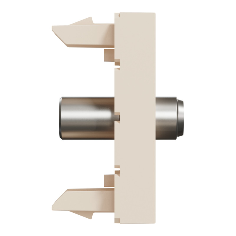 Розетка Coaxial F-type 1 модуль бежевая [NU346844] ABS-UV Unica New Шнейдер Электрик