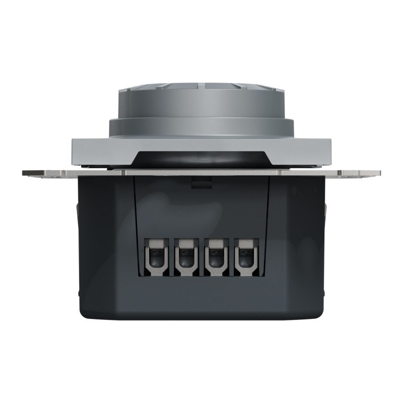 Поворотный LED диммер RC 3-370Вт ASFORA 83x83x47mm сталь [EPH6800162] Schneider Electric