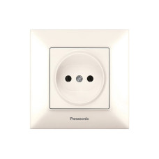 Розетка без заземления Arkedia Slim кремовая ABS [WNTC02012BG-UA1] Panasonic