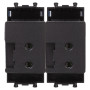USB Розетка 2,1А 5В 2 модуля черный [4402542] ДКС Avanti