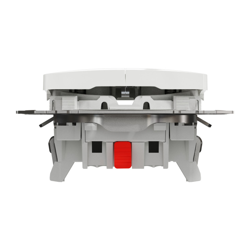 Кнопочный двухклавишный выключатель Белый 73х73х37mm ABS-UV [SDD111118] Sedna Design & Elements Schneider Electric