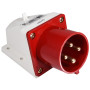 Силовая вилка 3P+PE 32А 400В стационарная IP44 красная [A0080060005] ВС (524) АСКО