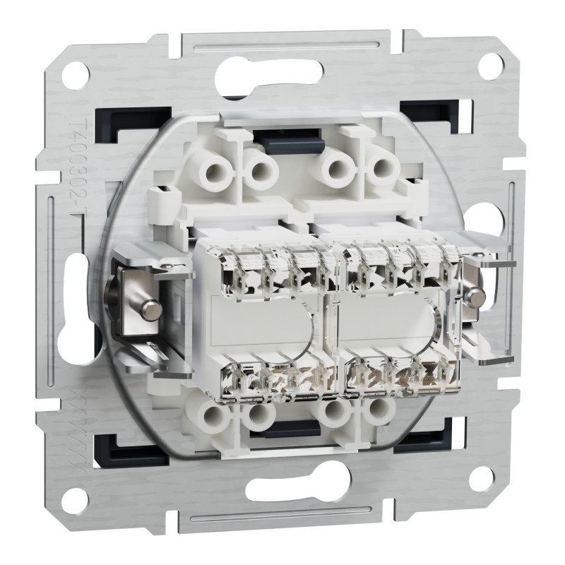 Розетка компьютерная RJ45 UTP кат.5Е Asfora черная ABS [EPH4400171] Шнейдер Электрик