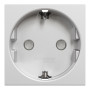 Розетка с з/к и шторками 16А Алюминий 45х45х40mm PC [NU303730] Unica New Schneider Electric