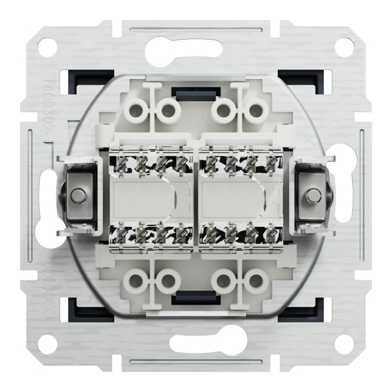 Розетка компьютерная RJ45 UTP кат.5Е Asfora черная ABS [EPH4400171] Шнейдер Электрик