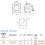 Силова розетка 2P+PE 16А 230В вбудована IP44 основа 75х75мм [DIS4221663] Quadro ДКС