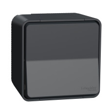 Проходной выключатель перекрестный IP55 для поверх. монтажа черный [MUR35023] Mureva Styl Schneider Electric