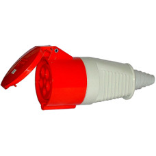 Силовая розетка 3P+N+PE 32А 400В переносная IP44 красная [2642-326] E.NEXT
