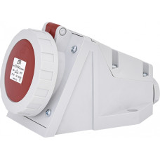 Силовая розетка 3P+PE 16А 400В встраиваемая IP67 красная [4482041] EZH-1643 ETI