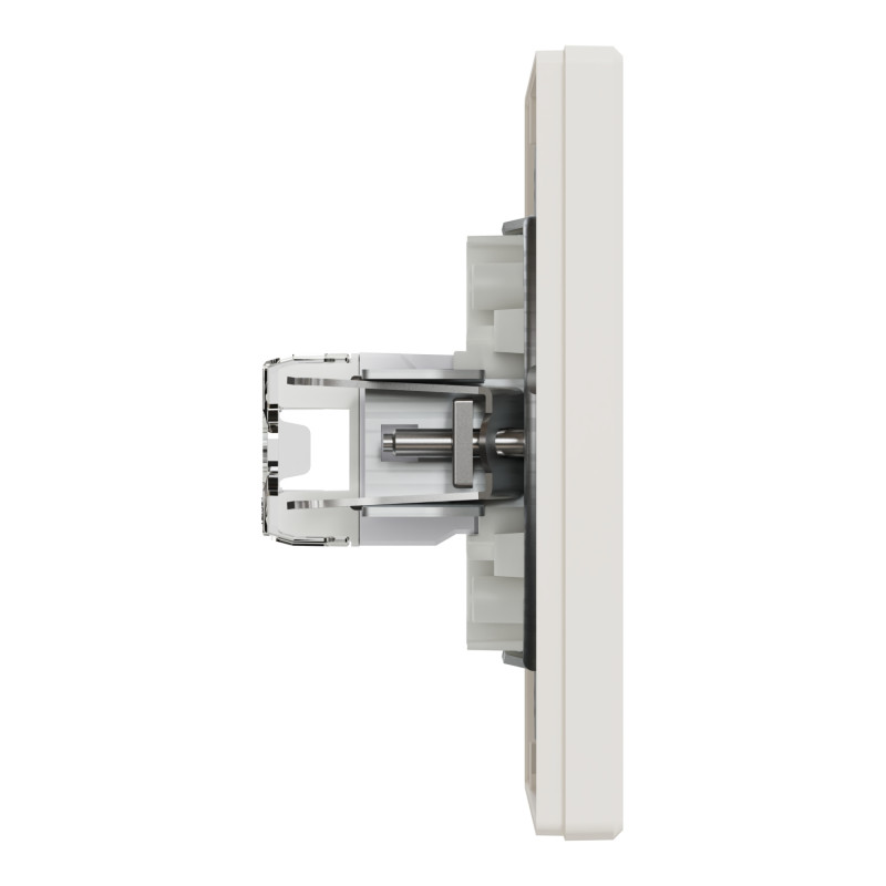Розетка компьютерная с рамкой RJ45 UTP кат.5Е Asfora слоновая кость ABS [EPH4300123] Шнейдер Электрик