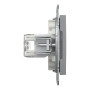 Розетка комп'ютерна RJ45 UTP кат.6 Asfora сталь ABS [EPH4800162] Шнейдер Електрік