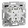 Выключатель проходной одноклавишный Asfora самозажимной ABS черный [EPH0400171] Шнейдер Электрик